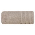 Ręcznik VITO z bawełny podkreślony żakardowymi paskami - 50 x 90 cm - beżowy 3