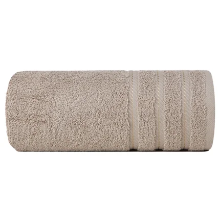 Ręcznik VITO z bawełny podkreślony żakardowymi paskami Ręcznik VITO z bawełny podkreślony żakardowymi paskami - 50 x 90 cm