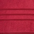 Ręcznik z elegancką bordiurą w lśniące pasy - 30 x 50 cm - czerwony 2
