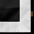 EUROFIRANY NOVA STYLE Komplet pościeli LAURA z mieszanki włókien bawełniano-poliestrowych zdobionej kontrastującą kantą - 160 x 200 cm - czarny 4