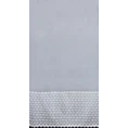 Tkanina firanowa zwiewana i delikatna matowa mikrosiateczka zdobiona popielatym haftem ze srebrną nicią - 280 cm - biały 8
