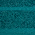 REINA LINE Ręcznik z bawełny zdobiony wzorem w zygzaki z gładką bordiurą - 50 x 90 cm - turkusowy 2