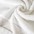 Ręcznik z ozdobną bordiurą z błyszczącą nicią - 70 x 140 cm - biały 5