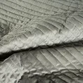DIVA LINE Narzuta ALUVIA z miękkiego welwetu z połyskującym przecieranym nadrukiem, pikowana metodą tradycyjną - 220 x 240 cm - stalowy 3