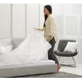 DESIGN 91 Antyalergiczna poduszka SILVER COLLECTION z wypełnieniem z elastycznych  włókien poliestrowych - 50 x 60 cm - biały 3