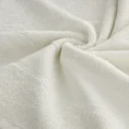 Ręcznik LIANA z bawełny z żakardową bordiurą przetykaną złocistą nitką - 70 x 140 cm - kremowy 5