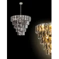 Lampa  DANTE z kryształowymi zawieszkami - ∅ 60 x 60 cm - złoty 2