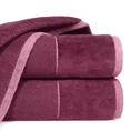 EUROFIRANY CLASSIC Ręcznik LUCY z miękką welurową bordiurą - 50 x 90 cm - amarantowy 1