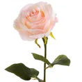 RÓŻA  kwiat sztuczny dekoracyjny z płatkami z jedwabistej tkaniny - ∅ 10 x 62 cm - jasnoróżowy 1