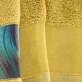EWA MINGE Komplet ręczników ANGELA w eleganckim opakowaniu, idealne na prezent! - 2 szt. 70 x 140 cm - musztardowy 4