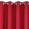 Zasłona jednokolorowa RITA z gładkiej tkaniny - 140 x 250 cm - czerwony 4
