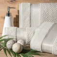 EUROFIRANY PREMIUM Ręcznik MILAN z puszystej bawełny frotte o ryżowej strukturze z błyszczącą bordiurą - 70 x 140 cm - musztardowy 9