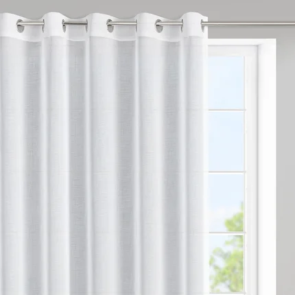 Firana LANA z lekkiej i gładkiej matowej etaminy, półtransparentna Firana LANA z lekkiej i gładkiej matowej etaminy, półtransparentna - 350 x 150 cm