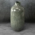 Wazon ceramiczny KAIA z niepowtarzalnym wzorem - ∅ 14 x 30 cm - stalowy 1