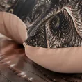 EUROFIRANY PREMIUM Komplet pościeli  z makosatyny z designerskim wzorem i efektem 3D - 220 x 200 cm - brązowy 6