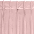 Zasłona gotowa INGRID z welwetu, imitacja FLEXA na szelkach - 140 x 270 cm - różowy 5