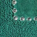 Miękki bawełniany dywanik CHIC zdobiony kryształkami - 50 x 70 cm - ciemnozielony 3