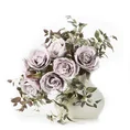 SZTUCZNY KWIAT dekoracyjny z plastycznej pianki foamiran - dł. 50 cm śr.kwiat 11 cm - różowy 2