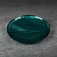 Patera LINA ze szkła artystycznego - ∅ 22 x 2 cm - turkusowy 1