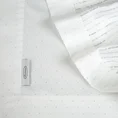 Bieżnik ELLEN zdobiony drobnymi srebrnymi kropkami i elegancką listwą - 40 x 200 cm - biały 5