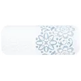Ręcznik z żakardowym motywem roślinnym - 70 x 140 cm - biały 3