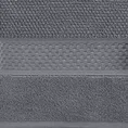 Ręcznik DANNY bawełniany o ryżowej strukturze podkreślony żakardową bordiurą o wypukłym wzorze - 50 x 90 cm - grafitowy 2