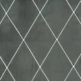 PIERRE CARDIN Zasłona MARGO z francuskiego welwetu zdobiona haftem w romby - 140 x 250 cm - jasnoszary 13