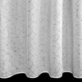 Firana gotowa ROXI z srebrnym nieregularnym wzorem - 140 x 270 cm - biały 3