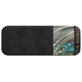 EWA MINGE Ręcznik ALES z bordiurą zdobioną designerskim nadrukiem - 50 x 90 cm - czarny 3