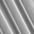 Tkanina firanowa z efektem deszczyku w dyskretne pionowe prążki zakończona szwem obciążającym - 290 cm - biały 5