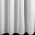 Tkanina firanowa z etaminy z błyszczącym nadrukiem - 300 cm - biały 3