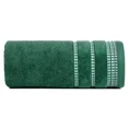 Ręcznik AMANDA z ozdobną bordiurą w pasy - 50 x 90 cm - butelkowy zielony 3