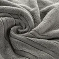 Ręcznik klasyczny podkreślony żakardową bordiurą w pasy - 50 x 90 cm - stalowy 5