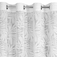 Dekoracja okienna NATALY z żakardowym wzorem w liście - 140 x 250 cm - biały 6