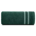 Ręcznik ALLY z bordiurą w pasy przetykany kontrastującą nicią miękki i puszysty, zero twist - 70 x 140 cm - zielony 3
