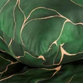 NOVA PRINT BOX Komplet pościeli GIFT1 z wysokogatunkowej satyny bawełnianej z motywem marmurku w kartonowym opakowaniu na prezent - 160 x 200 cm - zielony 6