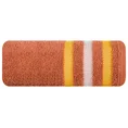 EUROFIRANY CLASSIC Ręcznik bawełniany GRACJA z ozdobną bordiurą w pasy - 70 x 140 cm - pomarańczowy 3