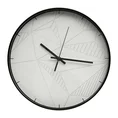 Dekoracyjny zegar ścienny z motywem geometrycznym, styl nowoczesny, średnica 30 cm - 30 x 4 x 30 cm - kremowy 1