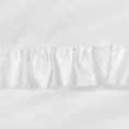 REINA LINE Komplet pościeli z makosatyny bawełnianej zdobionej falbanami - 160 x 200 cm - biały 4
