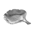 Patera z dolomitu IVA 1 w kształcie liścia miłorzębu srebrna - 20 x 20 x 3.5 cm - grafitowy 2