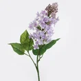 BEZ LILAK kwiat sztuczny dekoracyjny z płatkami z jedwabistej tkaniny - 63 cm - jasnofioletowy 1
