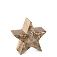 Figurka świąteczna Gwiazda z efektem kory - 10 x 8 x 10 cm - brązowy 3