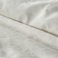 EUROFIRANY PREMIUM Komplet pościeli bawełnianej z adamaszku z żakardowym roślinno-ornamentowym wzorem - 160 x 200 cm - kremowy 2