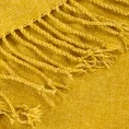 EUROFIRANY PREMIUM Koc AKRYL 4 miękki w dotyku koc z drobnym strukturalnym wzorem i frędzlami - 130 x 170 cm - żółty 3
