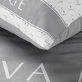 EVA MINGE Komplet pościeli SILK z najwyższej jakości makosatyny bawełnianej z nadrukiem logo - 160 x 200 cm - srebrny 6