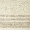 Ręcznik MERY bawełniany zdobiony bordiurą w subtelne pasy - 30 x 50 cm - kremowy 2