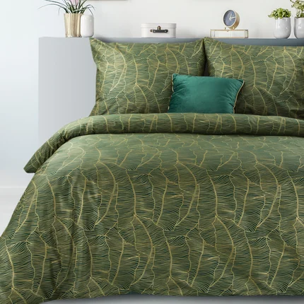 NOVA PRINT METALLIC Komplet pościeli z wysokogatunkowej satyny bawełnianej z metalicznym nadrukiem w kartonowym opakowaniu na prezent NOVA PRINT METALLIC Komplet pościeli z wysokogatunkowej satyny bawełnianej z metalicznym nadrukiem w kartonowym opakowaniu na prezent - 220 x 200 cm