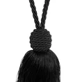 Dekoracyjny sznur do upięć z chwostem - 64 cm - czarny 2