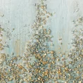 Obraz ABSTRACT  ręcznie malowany na płótnie, z drobnymi złotymi kamykami i brokatem - 60 x 80 cm - jasnoniebieski 2