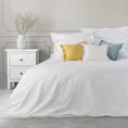 NOVA COLOUR Poszewka na poduszkę bawełniana z satynowym połyskiem i ozdobną kantą - 70 x 90 cm - biały 4